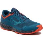 Przecenione Niebieskie Buty do biegania terenowe męskie sportowe marki Mizuno w rozmiarze 42 