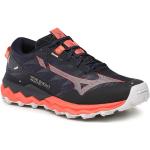 Przecenione Granatowe Buty do biegania terenowe damskie sportowe marki Mizuno w rozmiarze 37 