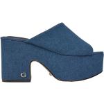 Niebieskie Buty na obcasie damskie na wiosnę marki Guess w rozmiarze 40 