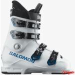 Przecenione Niebieskie Buty narciarskie dla chłopców Twarde marki Salomon S-Max 