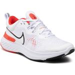 Przecenione Białe Buty do biegania treningowe męskie sportowe marki Nike w rozmiarze 42 