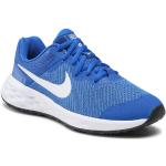 Przecenione Niebieskie Sneakersy sznurowane damskie sportowe marki Nike 