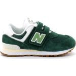 Zielone Sneakersy sznurowane dla dzieci marki New Balance w rozmiarze 35 