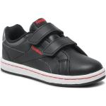 Czarne Sneakersy na rzepy dla chłopców 