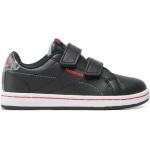 Czarne Sneakersy na rzepy dla chłopców 