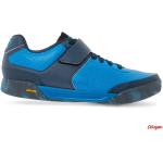 Przecenione Niebieskie Buty na rzepy męskie z podeszwą Vibram wodoodporne z mikrofibry marki Giro 