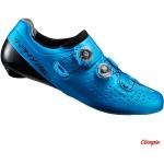 Przecenione Niebieskie Buty rowerowe męskie - system wiązania: Boa Twarde marki Shimano 