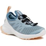Przecenione Niebieskie Buty do biegania treningowe damskie sportowe marki Salomon w rozmiarze 33 