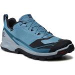 Przecenione Niebieskie Buty do biegania terenowe męskie z Goretexu sportowe marki Salomon 