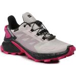 Przecenione Różowe Buty do biegania terenowe damskie z Goretexu sportowe marki Salomon w rozmiarze 36 