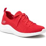 Przecenione Czerwone Buty piłkarskie damskie sportowe marki Skechers w rozmiarze 36 