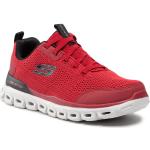 Przecenione Czerwone Sneakersy sznurowane męskie sportowe marki Skechers w rozmiarze 41 