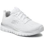 Białe Sneakersy damskie marki Skechers w rozmiarze 36 