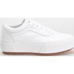 Przecenione Białe Sneakersy sznurowane damskie marki Vans Old Skool w rozmiarze 40 