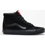 Przecenione Czarne Sneakersy sznurowane męskie podpierające kostę skaterskie z zamszu marki Vans w rozmiarze 39 