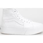 Przecenione Białe Buty do chodzenia damskie skaterskie marki Vans w rozmiarze 39 