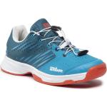 Przecenione Niebieskie Buty do tenisa damskie sportowe marki Wilson w rozmiarze 36 