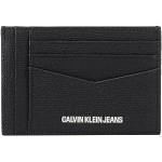 Czarne Etui na karty kredytowe męskie dżinsowe marki Calvin Klein 