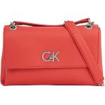 Czerwone Torebki na ramię damskie marki Calvin Klein 