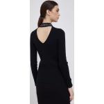 Calvin Klein Jeans Sweter z domieszką wełny damski kolor czarny