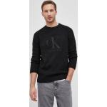 Calvin Klein Jeans Sweter z domieszką wełny J30J319660.PPYY męski kolor czarny