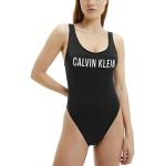 Czarne Stroje kąpielowe jednoczęściowe damskie marki Calvin Klein w rozmiarze XS 