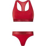 Czerwone Majtki sportowe damskie sportowe marki Calvin Klein w rozmiarze XS 