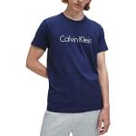 Niebieskie Koszulki do spania męskie marki Calvin Klein w rozmiarze S 
