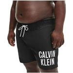Czarne Spodenki kąpielowe męskie z kolekcji plus size marki Calvin Klein w rozmiarze dużym 