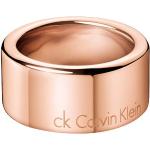 Różowe Złote pierścionki z brązu marki Calvin Klein w rozmiarze 10 