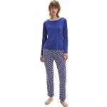 Niebieskie Ciepłe piżamy damskie marki Calvin Klein w rozmiarze L 
