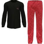 Czarne Ciepłe piżamy męskie marki Calvin Klein CK One w rozmiarze XL 