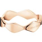 Różowe Złote pierścionki z różowego złota marki Calvin Klein w rozmiarze 15 