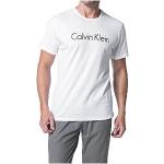 Białe Szlafroki męskie z krótkimi rękawami marki Calvin Klein w rozmiarze S 