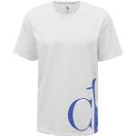 Białe Koszulki męskie z krótkimi rękawami marki Calvin Klein w rozmiarze XL 