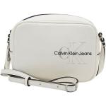 Białe Torebki na ramię damskie dżinsowe marki Calvin Klein 