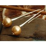 candy de lux - srebrne kolczyki z perłą