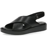 Czarne Sandały skórzane damskie na lato marki Caprice w rozmiarze 37 