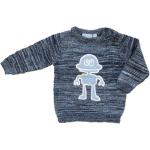 Ciemnoniebieskie Swetry dziecięce dla niemowląt marki Carodel w rozmiarze 62 - wiek: 0-6 miesięcy 