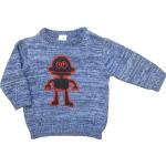 Niebieskie Swetry dziecięce dla niemowląt marki Carodel w rozmiarze 62 - wiek: 0-6 miesięcy 