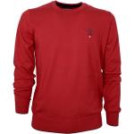 Czerwone Swetry z okrągłym dekoltem do prania ręcznego w stylu casual wełniane marki AERONAUTICA MILITARE w rozmiarze L 