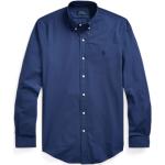 Niebieskie Koszule typu slim męskie w stylu casual bawełniane marki POLO RALPH LAUREN Big & Tall 