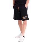 Czarne Krótkie spodnie męskie w stylu casual na lato marki Emporio Armani w rozmiarze M 