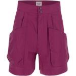 Fioletowe Krótkie spodnie damskie w stylu casual na lato marki ISABEL MARANT 