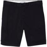 Czarne Spodnie Bermudy do prania w pralce w stylu casual bawełniane marki Lacoste w rozmiarze XS 