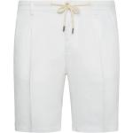Białe Spodnie Bermudy w stylu casual z lnu na lato marki boggi w rozmiarze XL 