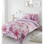 Różowe Poszewki na poduszki z motywem stokrotek w nowoczesnym stylu marki Catherine Lansfield 