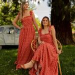 Przecenione Czerwone Długie sukienki damskie w rozmiarze L 