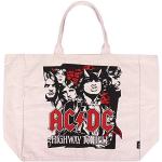Beżowe Ekologiczne torby na zakupy damskie AC/DC 