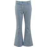 Niebieskie Spodnie sztruksowe damskie sztruksowe marki MOSCHINO w rozmiarze S 